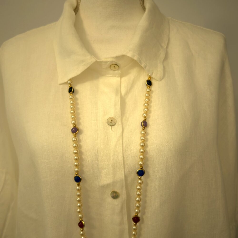 Linen White Tunic XL